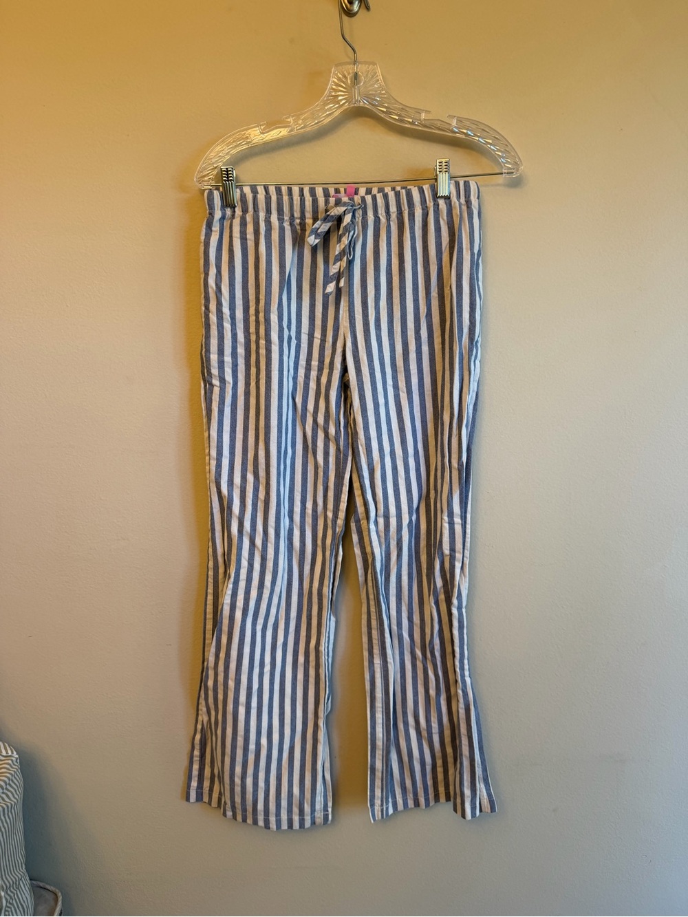 Edikted Striped Blue and White Women’s Drawstring Pants